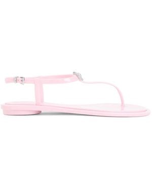 Mach & Mach Mach & Mach Double Bow Pvc Sandals - Pink
