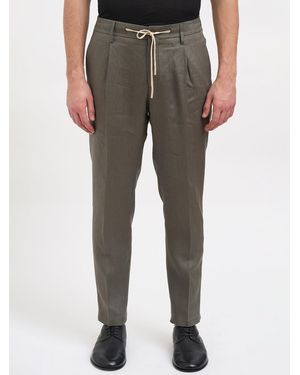 Daniele Alessandrini Linen Pants - Gray