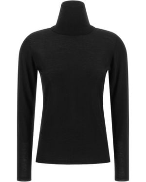Max Mara 'Saluto' High Neck Sweater - Black