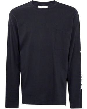 OAMC Peacemaker Long Sleeves Pocket Tee - Blue