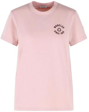 Moncler Ss T-Shirt - Pink