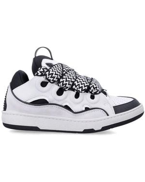 Lanvin Curb Bicolor Sneakers - White