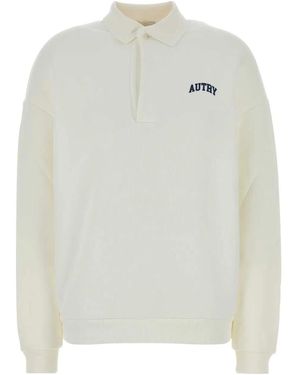 Autry University Polo Sweatshirt - White