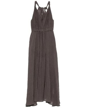 120% Lino Linen Dress - Brown