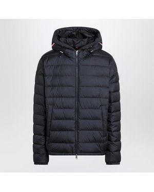 Moncler Vermeille Short Padded Jacket With Hood - Blue