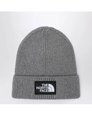 The North Face Beanie With Logo Patch - Gray