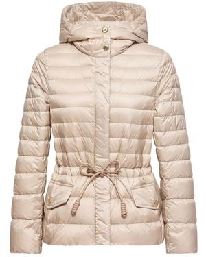 Moncler Raies Drawstring-Waist Jacket - Natural