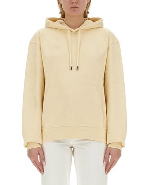 Jacquemus Sweatshirt With Logo - Natural