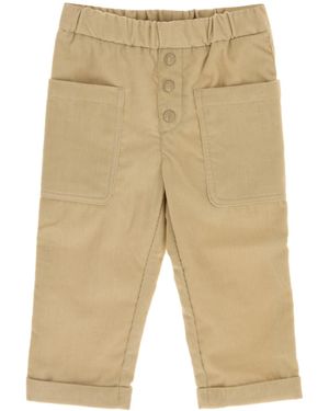 Moncler Jr Pants - Natural