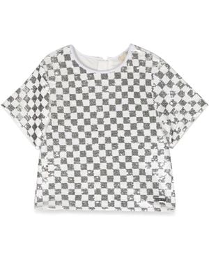 Michael Kors Top Mc Squares - White