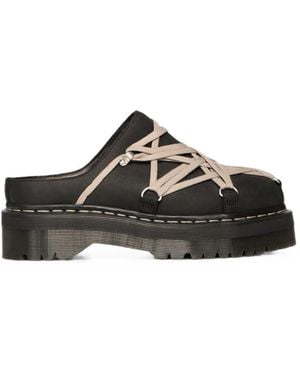Dr. Martens Rick Owens X Dr Martens Rick Owens X Dr. Martens Quad Sole Megalace Mules - Black