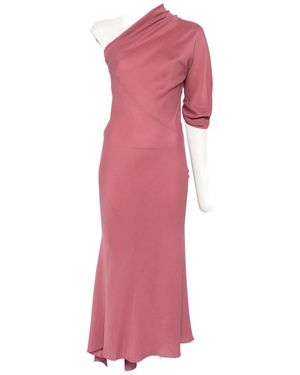 Cortana Aldara Silk Long Dress - Pink