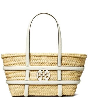 Tory Burch Small Ella Straw Basket - Metallic