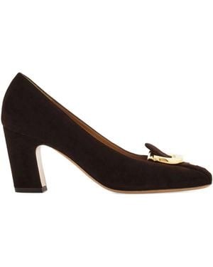 Ferragamo Leather Pumps - Brown