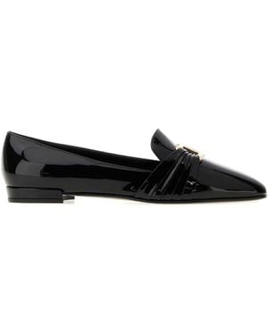 Ferragamo Ornament Draped Double Gancio - Black