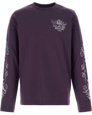 Moncler Crew Neck T-Shirt - Purple