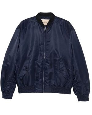 Valentino Vgold Nylon Bomber Jacket - Blue