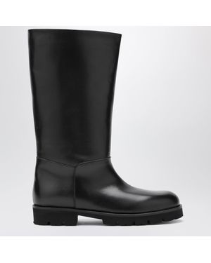 Dear Frances Loch Full Grain Leather Boots - Black