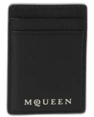 McQueen Calf Skin Wallets - White
