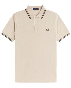 Fred Perry Twin Tipped Shirt - Natural