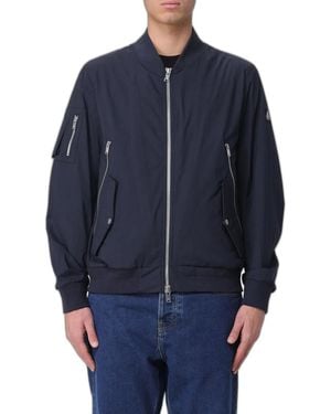 Moose Knuckles Courville Bomber Crinkle - Blue