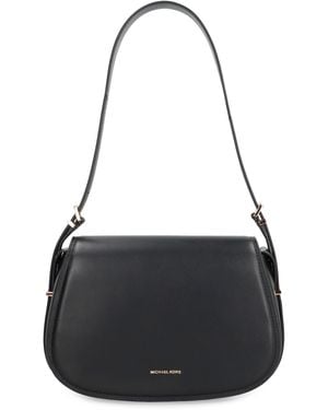 MICHAEL Michael Kors Lydia Leather Crossbody Bag - Black