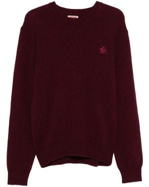 Baracuta Pullover Girocollo Shetland - Purple