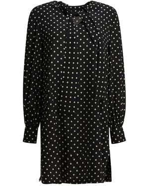 Valentino Short Flared Dress - Black