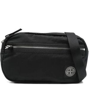 Stone Island Compass-Patch Belt Bag - Black