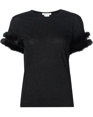 Comme des Garçons Linen And Cotton Blend T-Shirt - Black