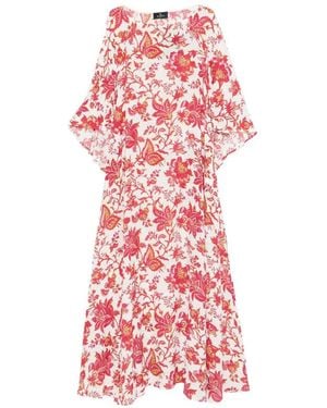 Etro Floral-Print Maxi Dress - Red