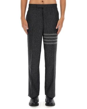 Thom Browne Tweed Trousers - Black