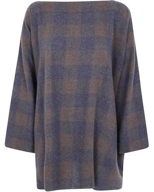 Daniela Gregis Selvedge Bottom Check Shirt - Blue
