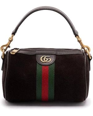Gucci Silk Alfa Mini Bag Clutch - Black
