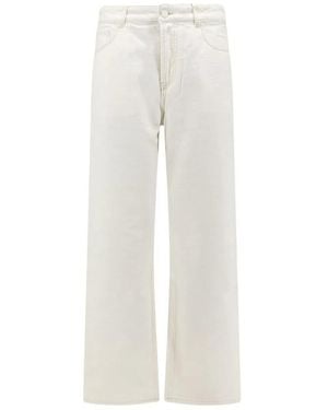 Ami Paris Large Fit Denim Jeans - White