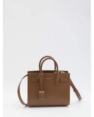 Saint Laurent Tote Nano King Marron Det Dorado - Brown