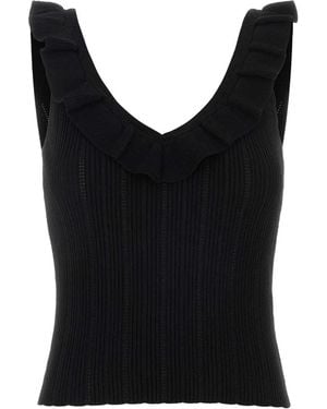 Blumarine 4M214A Knited Top - Black