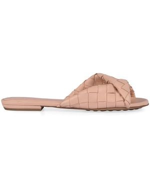 Bottega Veneta Blink Leather Mules - Pink
