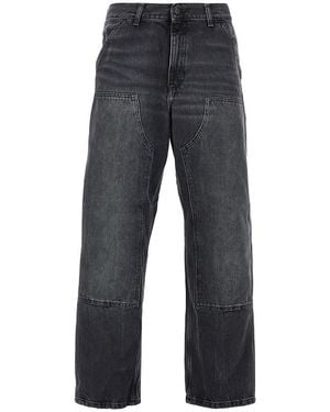 Carhartt Double Knee Denim Pants - Gray