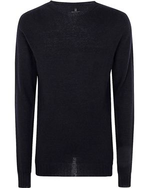 MD75 Round Neck Cashmere Jumper - Blue