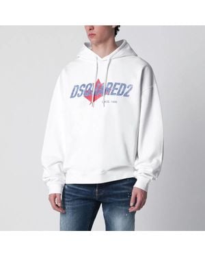 DSquared² Relaxed-Fit Sweatshirt With Logo Print - White