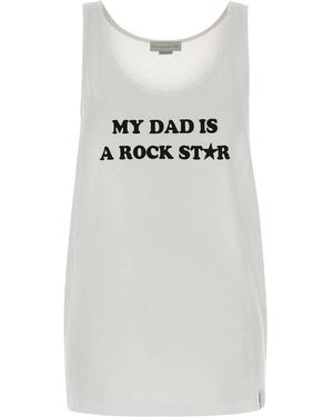 Stella McCartney My Dad Is A Rockstar Tank - White
