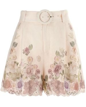 Twinset Twin Set Linen Shorts - Natural