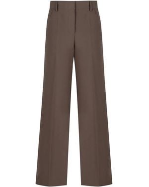 Philosophy Di Lorenzo Serafini High-Waist Wide-Leg Trousers - Brown