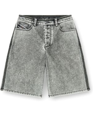 DIESEL Pu Bermuda Shorts - Grey