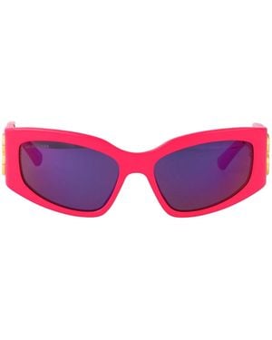 Balenciaga Recycled Acetate Sunglasses - Red