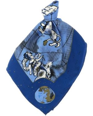 Diane von Furstenberg 'Zodiac Flag' Scarf - Blue