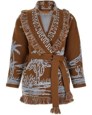 Alanui 'Canyon Spirit' Cardigan - Brown