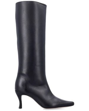 BY FAR Stevie 42 Leather Boots - Blue