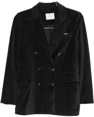 Circolo 1901 Cotton Double-Breasted Jacket - Black